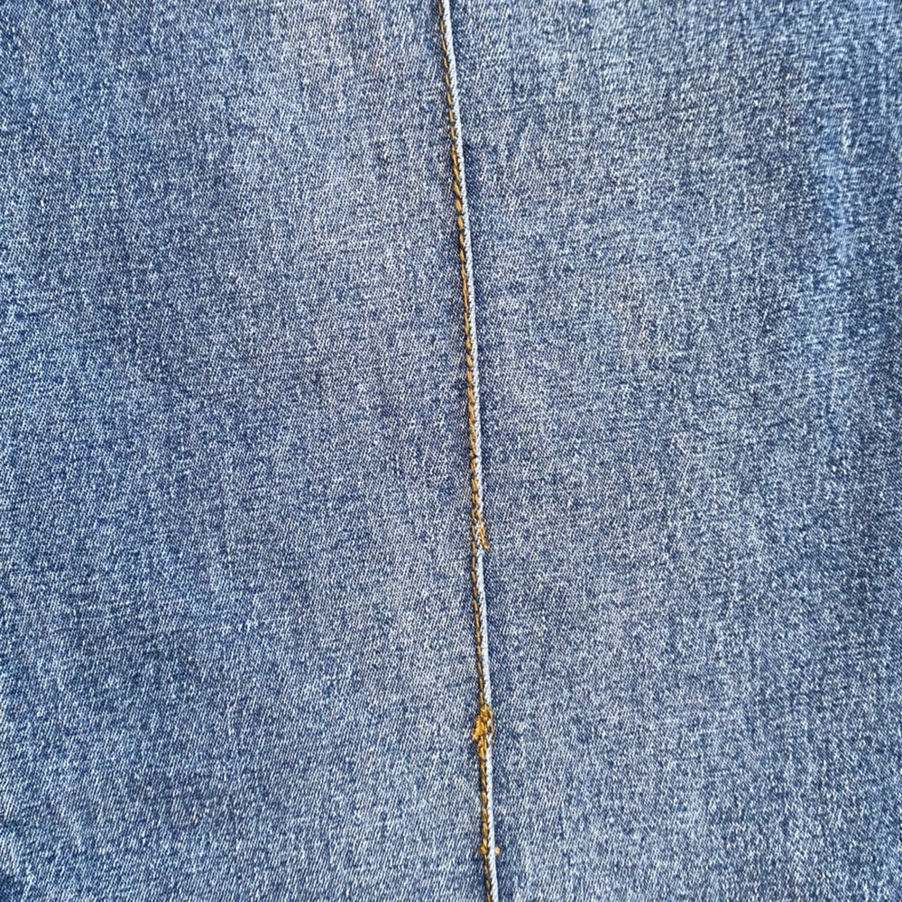 Vintage D2 by Diane Gilman High Rise Wide Leg Flare Creased Denim Jeans Size 4T - Picture 10 of 11